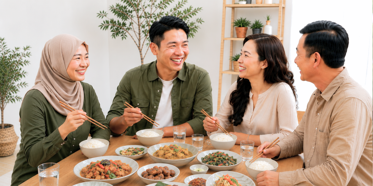 Ginergy Gut Health People Eating Mobile